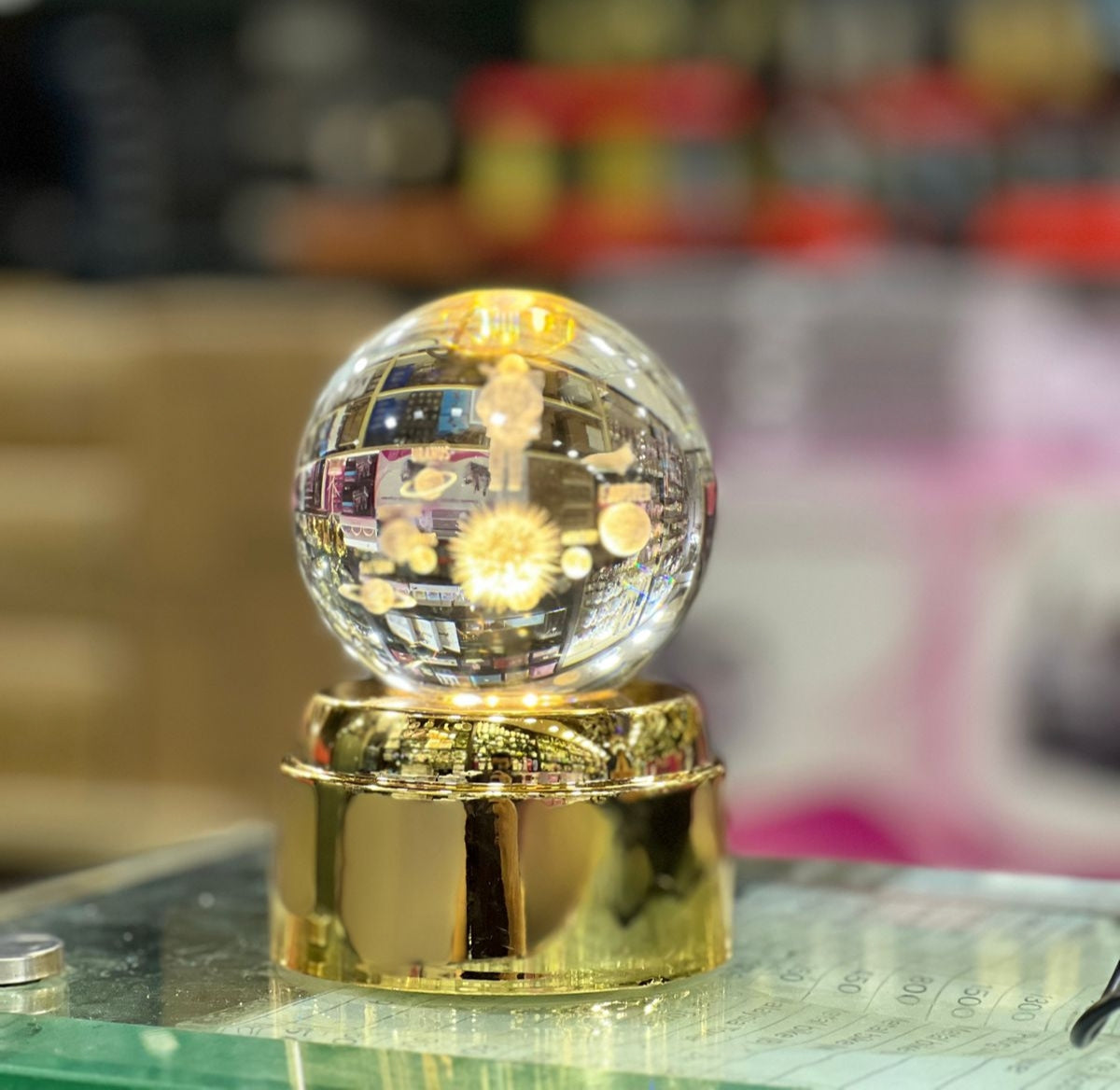 CRYSTAL BALL NIGHT LAMP