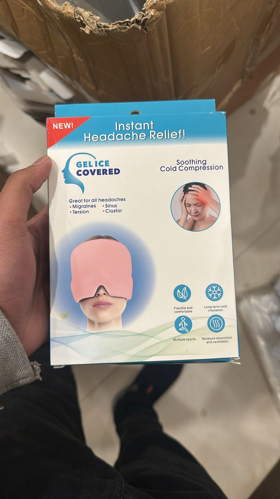 Hot/Cold Migraine Relief Hat