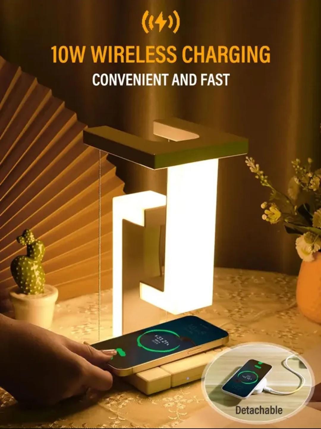 Floating Wireless Charging Table Lamp