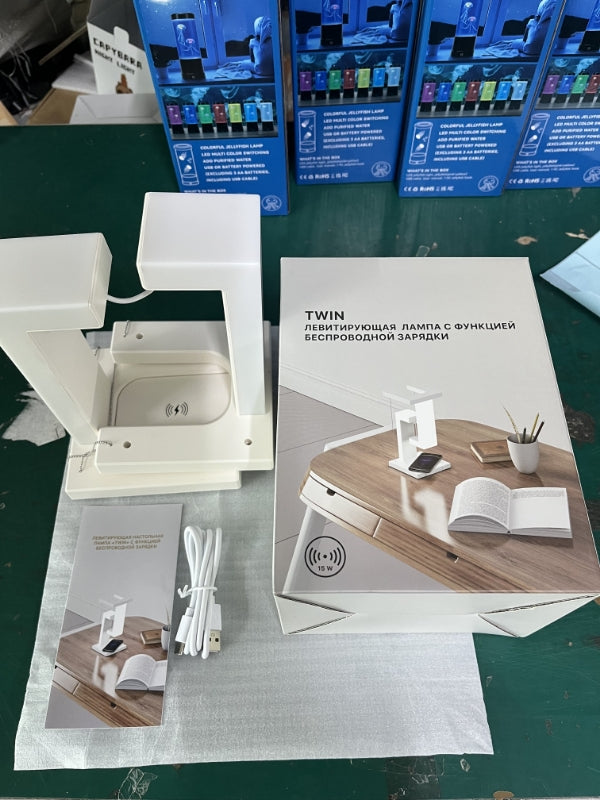 Floating Wireless Charging Table Lamp
