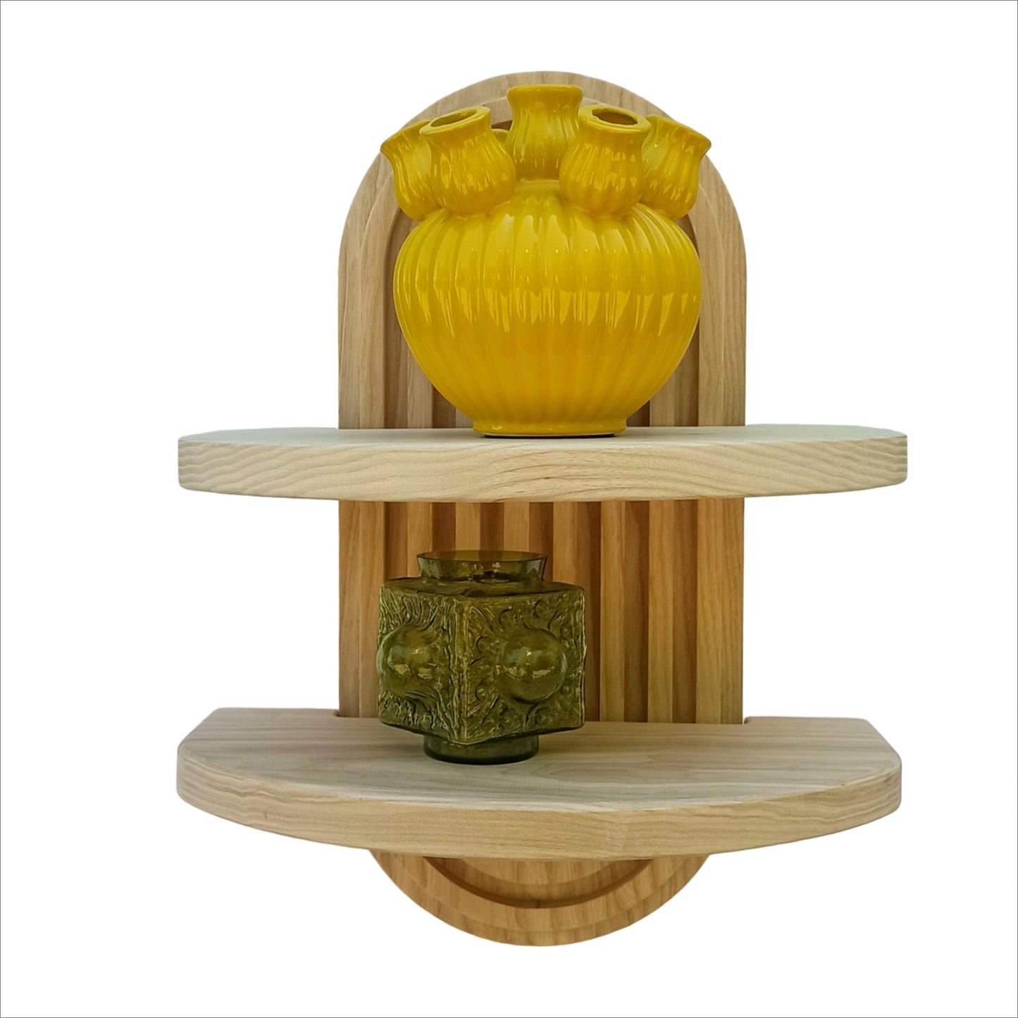 Vintage Vibes Wooden Floating Wall Shelf