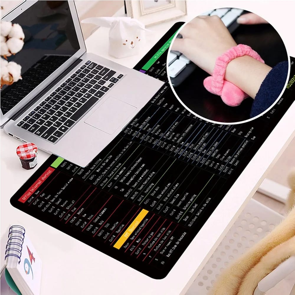 KEYBOARD SHORTCUT MAT FOR GAMERS/OFFICE