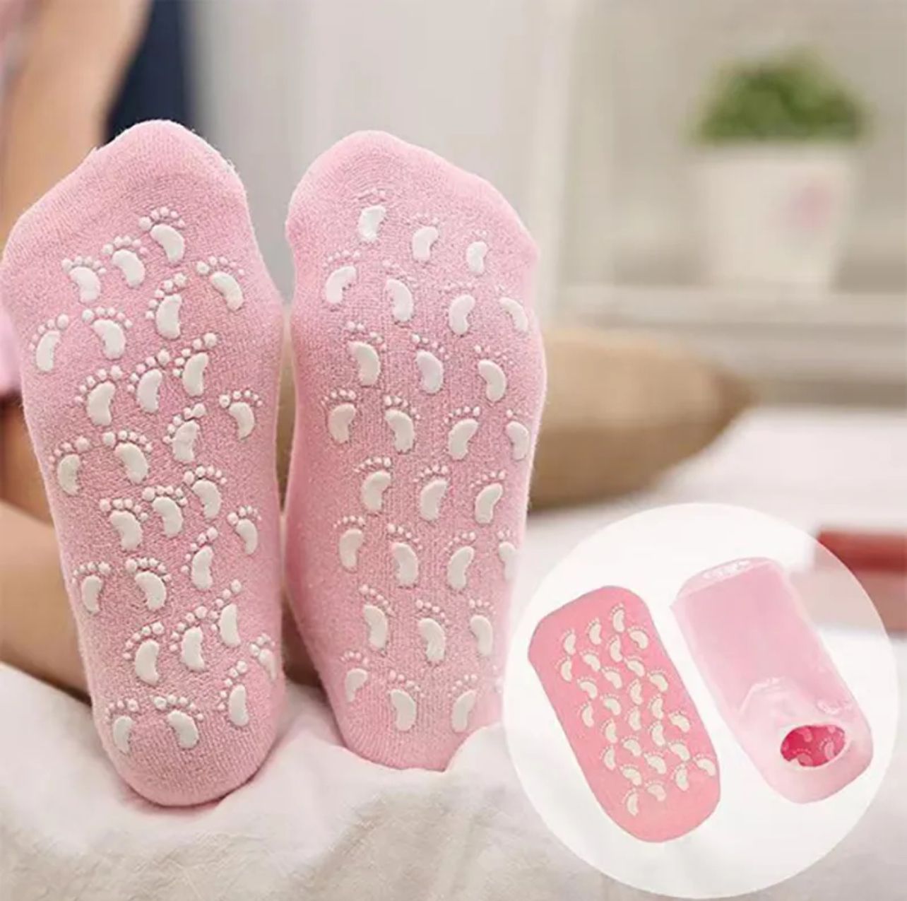 Silicone Moisturising Gel Socks
