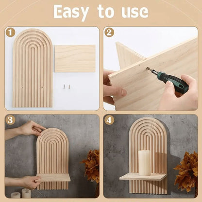 Floating Wooden Shelves