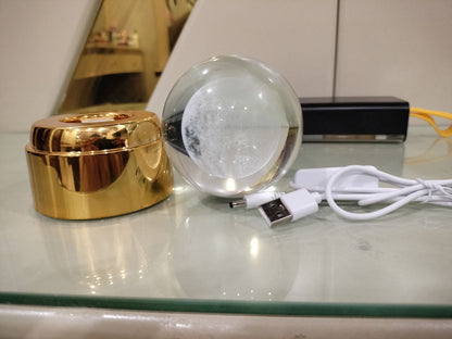 ROTATING CRYSTAL BALL LAMP