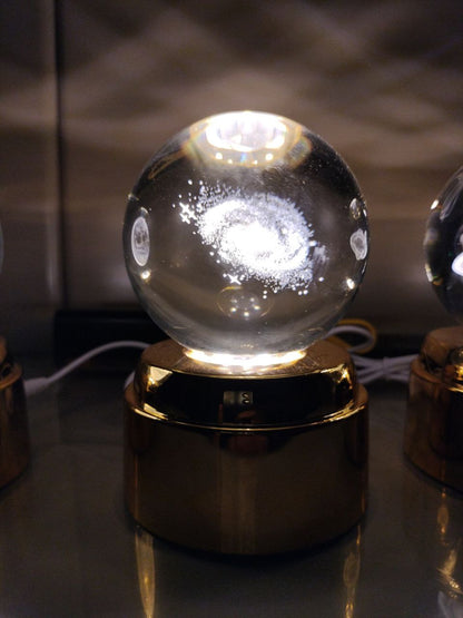 ROTATING CRYSTAL BALL LAMP
