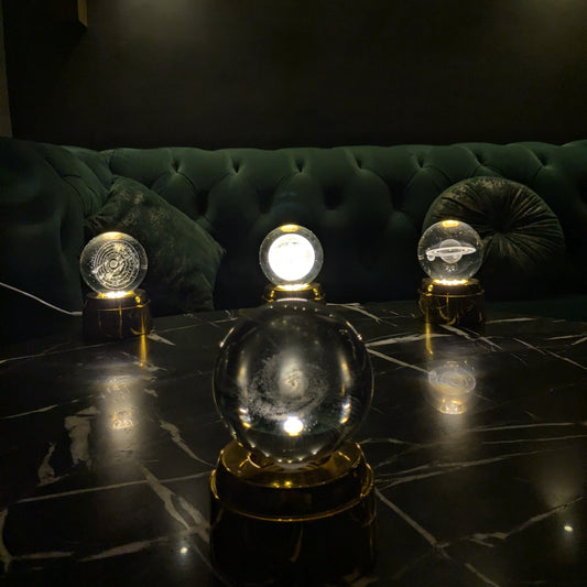 ROTATING CRYSTAL BALL LAMP