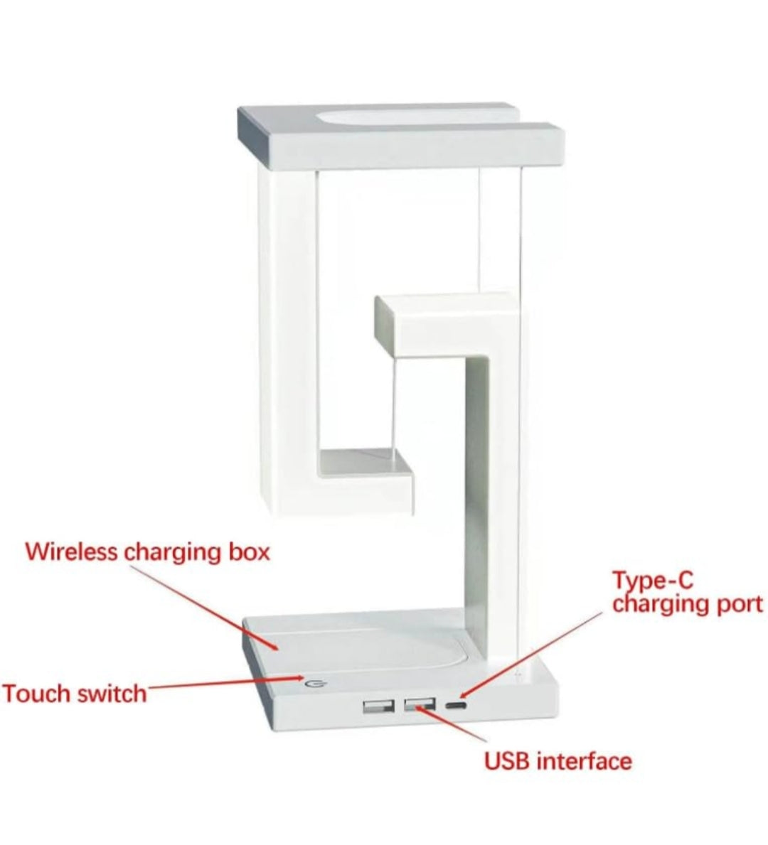 Floating Wireless Charging Table Lamp