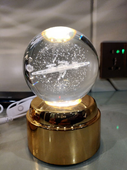 ROTATING CRYSTAL BALL LAMP