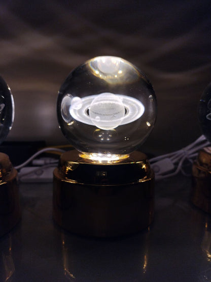 ROTATING CRYSTAL BALL LAMP