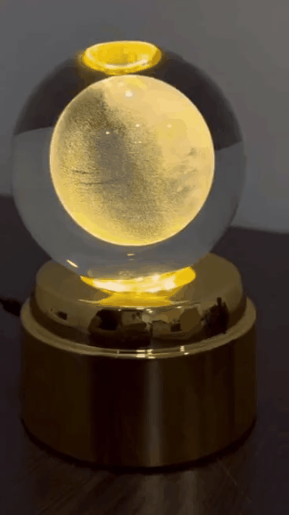 ROTATING CRYSTAL BALL LAMP