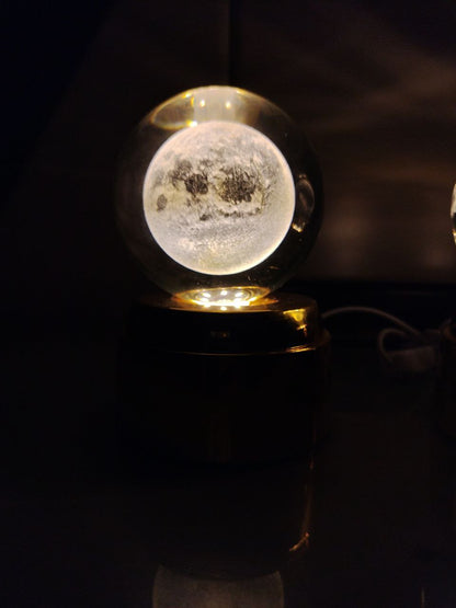 ROTATING CRYSTAL BALL LAMP